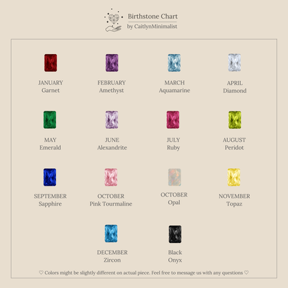 Open Toi et Moi Birthstone Ring