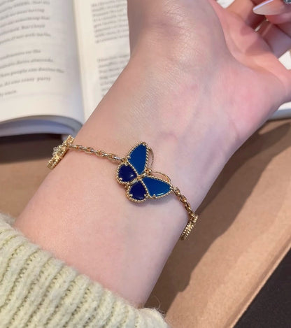 [LUCKY LOVE]LUCKY SPRING BUTTERFLY 5 MOTIF BRACELET