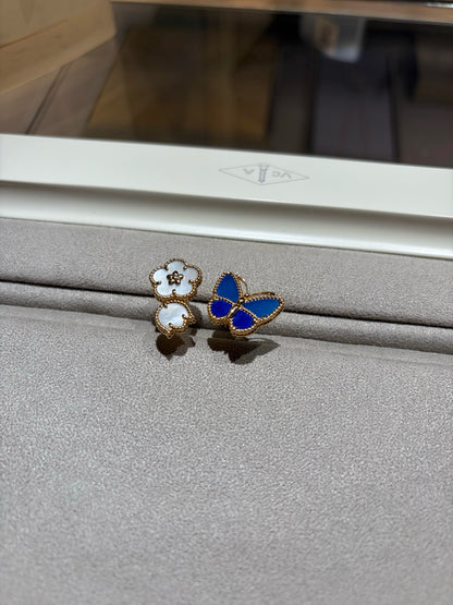 [LUCKY LOVE]LUCKY SPRING BUTTERFLY OPEN-FACE RINGS