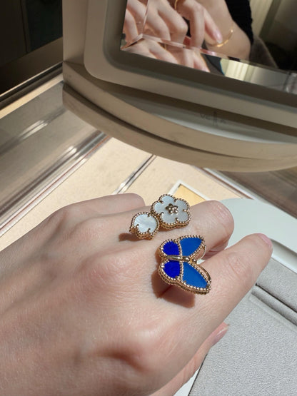 [LUCKY LOVE]LUCKY SPRING BUTTERFLY OPEN-FACE RINGS