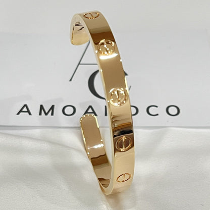 [LUCKY LOVE]LOVE BRACELET 6.1MM OPEN CUFF