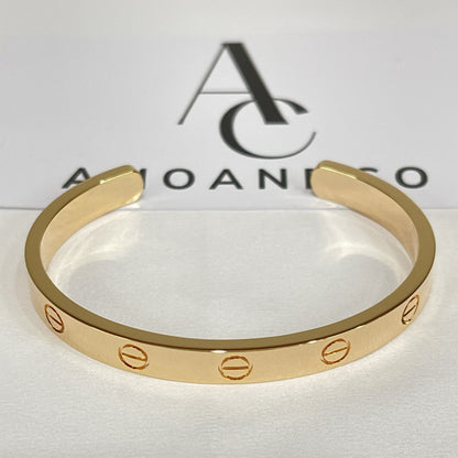 [LUCKY LOVE]LOVE BRACELET 6.1MM OPEN CUFF