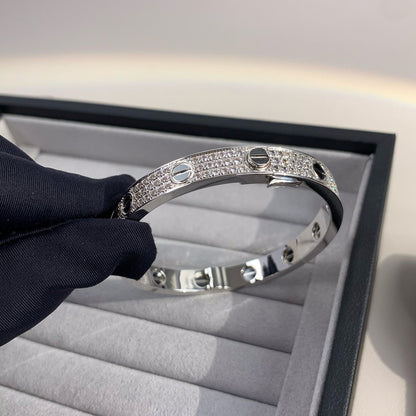 [LUCKY LOVE]LOVE BRACELET 6.1MM DIAMOND-PAVED CERAMIC