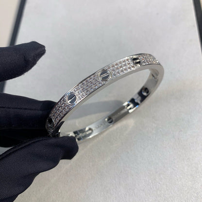 [LUCKY LOVE]LOVE BRACELET 6.1MM DIAMOND-PAVED CERAMIC