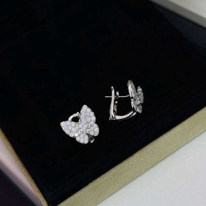[LUCKY LOVE]BUTTERFLY ALL DIAMOND EARRINGS