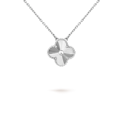 [LUCKY LOVE]CLOVER 15MM NECKLACE SILVER COLLECTION