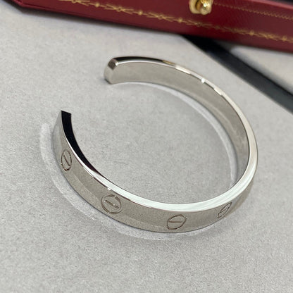 [LUCKY LOVE]LOVE BRACELET 6.1MM 1 DIAMOND OPEN CUFF