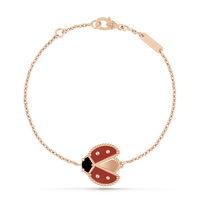 [LUCKY LOVE]LUCKY SPRING 1 MOTIF PINK GOLD BRACELET