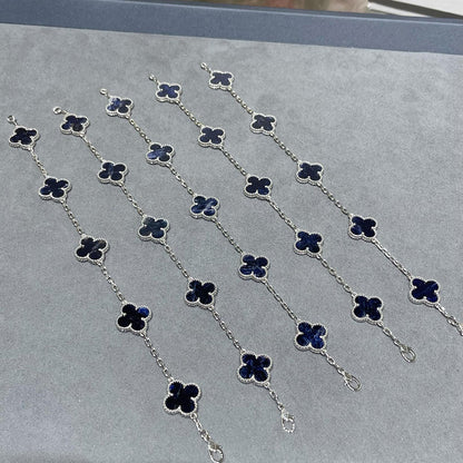 [LUCKY LOVE]CLOVER 5 MOTIF PIETERSITE BRACELET COLLECTION