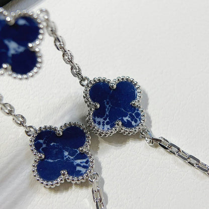 [LUCKY LOVE]CLOVER 5 MOTIF PIETERSITE BRACELET COLLECTION