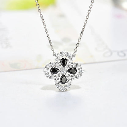 [LUCKY LOVE]LOOP NECKLACE FULL MOTIF DIAMOND 16MM MULTIPLE COLORS