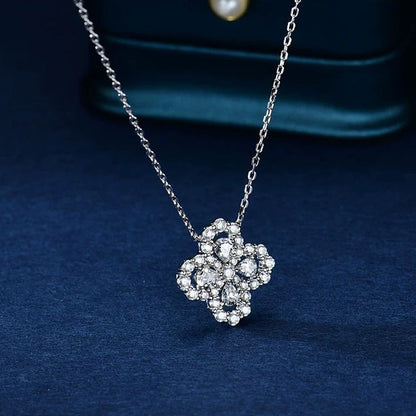 [LUCKY LOVE]LOOP NECKLACE FULL MOTIF DIAMOND 16MM MULTIPLE COLORS