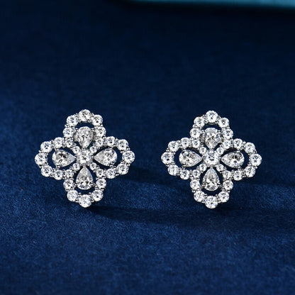 [LUCKY LOVE]LOOP EARRINGS FULL MOTIF DIAMOND 16MM