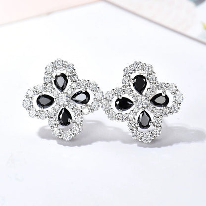 [LUCKY LOVE]LOOP EARRINGS FULL MOTIF DIAMOND 16MM