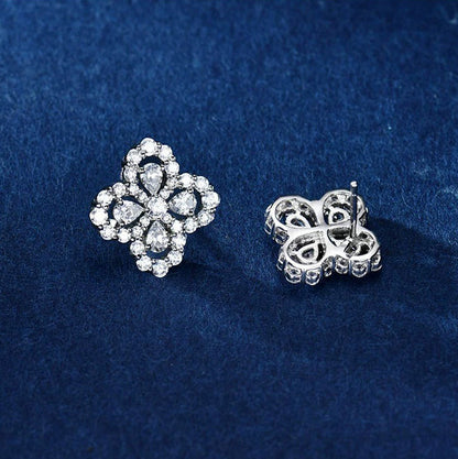 [LUCKY LOVE]LOOP EARRINGS FULL MOTIF DIAMOND 16MM