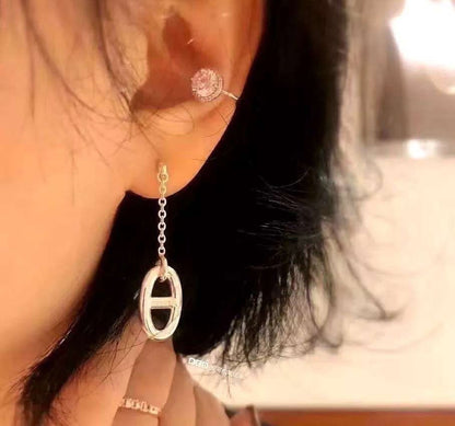 [LUCKY LOVE]CHAINE TASSEL EARRINGS