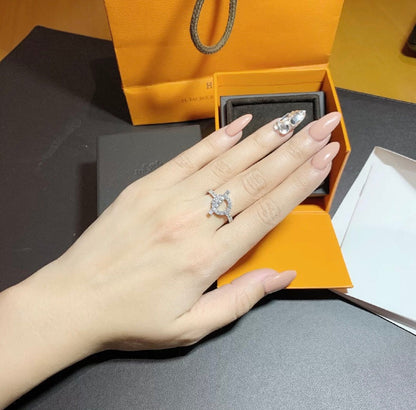 [LUCKY LOVE]ECHAPPEE RING SILVER DIAMOND