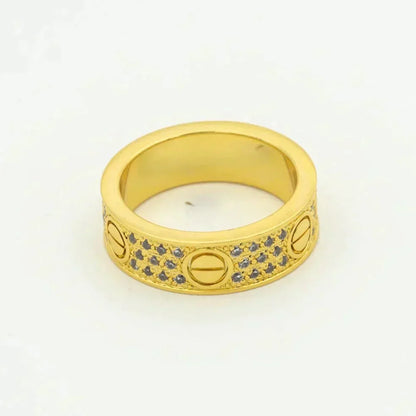[LUCKY LOVE]LOVE RING 5.5MM DIAMONDS PAVED