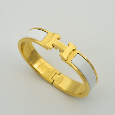 [LUCKY LOVE]H WHITE BRACELET