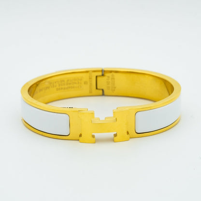 [LUCKY LOVE]H WHITE BRACELET