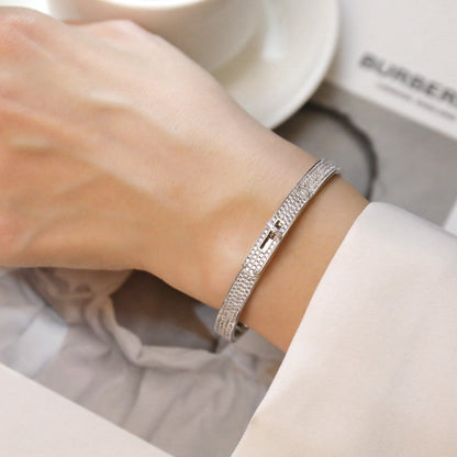 [LUCKY LOVE]KELLY BRACELET DIAMOND PAVED