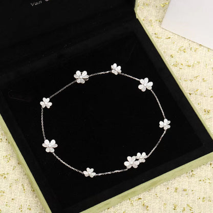 [LUCKY LOVE]FRIVOLE SILVER 9 FLOWERS NECKLACE