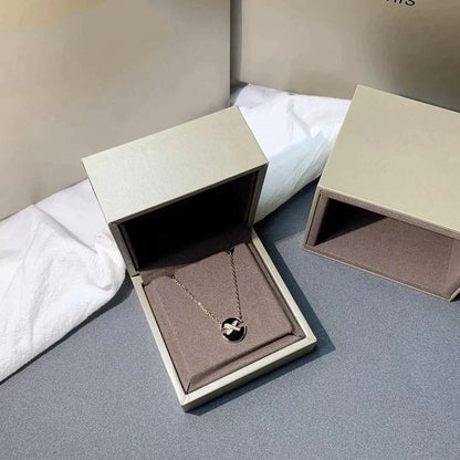 [LUCKY LOVE]JEUX DE ROSE GOLD DIAMOND NECKLACE
