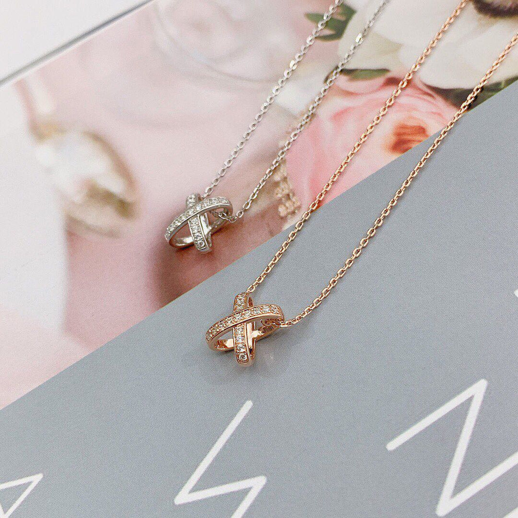 [LUCKY LOVE]JEUX DE DIAMOND NECKLACE