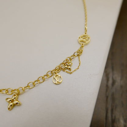 [LUCKY LOVE]LUCKY LOVEING SUPPLE NECKLACE BRASS