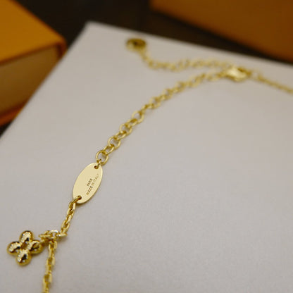 [LUCKY LOVE]LUCKY LOVEING SUPPLE NECKLACE BRASS