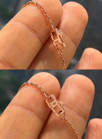 [LUCKY LOVE]BLOSSOM PENDANT PINK GOLD AND DIAMOND