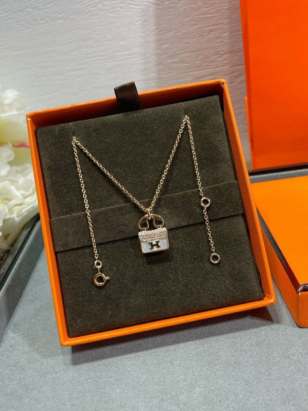 [LUCKY LOVE]H CIRCE MOISSANITE PENDANT NECKLACE GOLD