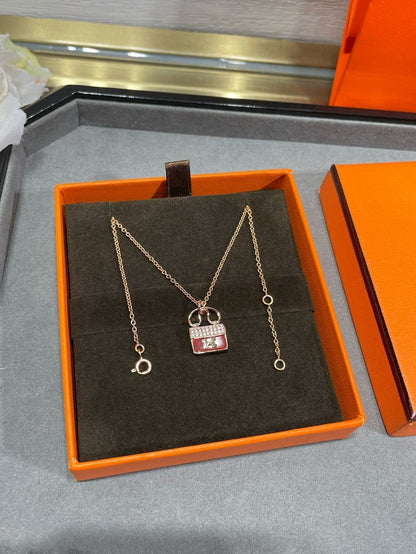 [LUCKY LOVE]H CIRCE MOISSANITE PENDANT NECKLACE GOLD