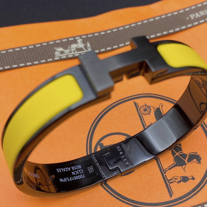 [LUCKY LOVE]CLIC HM SO BLACK YELLOW BRACELET