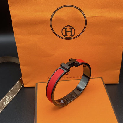 [LUCKY LOVE]CLIC HM SO BLACK RED BRACELET