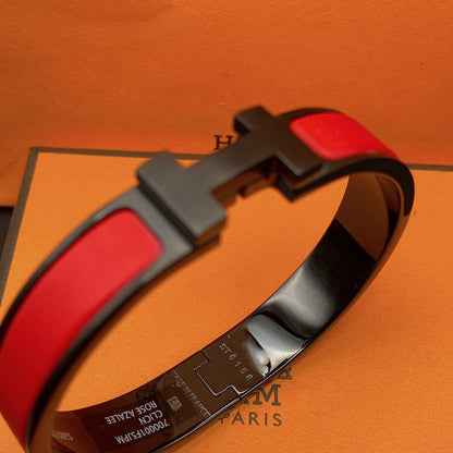 [LUCKY LOVE]CLIC HM SO BLACK RED BRACELET