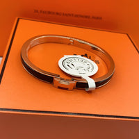 [LUCKY LOVE]CLASSIC HM CLIC BLACK 8MM ENAMEL BRACELET