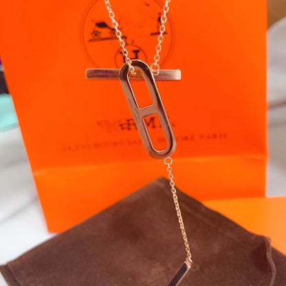 [LUCKY LOVE]HM NECKLACE PLATINUM ROSE GOLD DIAMOND