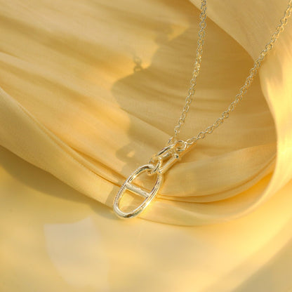 [LUCKY LOVE]HM CHAINE D'ANCRE PENDANT NECKLACE STERLING SILVER