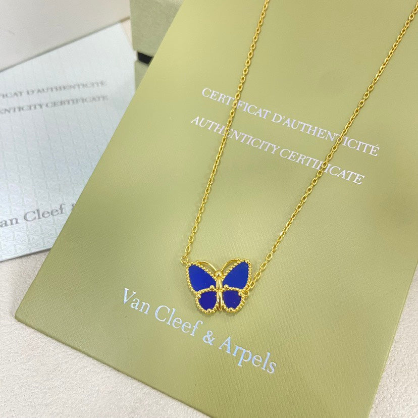 [LUCKY LOVE]2026 NEW STYLE LUCKY SPRING BUTTERFLY 1 MOTIFS FLOWER NECKLACE