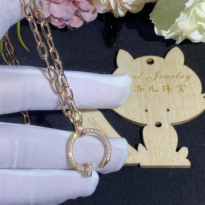 [LUCKY LOVE]JUSTE NECKLACE FULL DIAMONDS