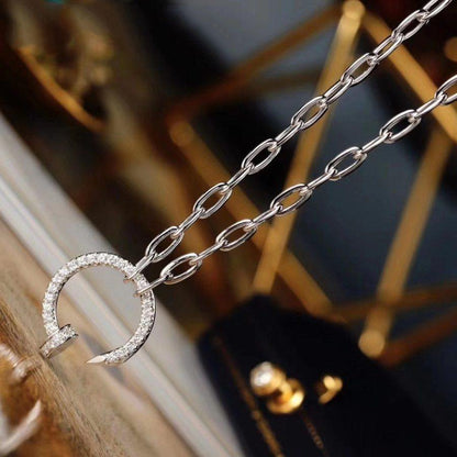 [LUCKY LOVE]JUSTE NECKLACE FULL DIAMONDS