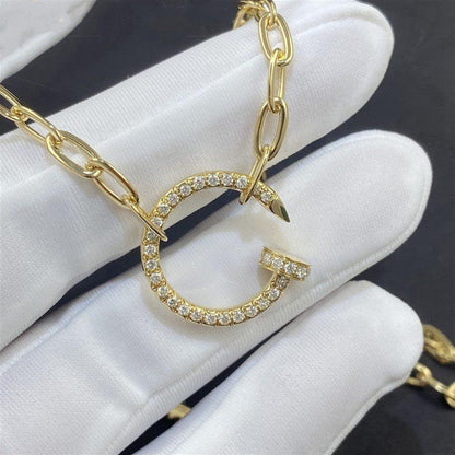 [LUCKY LOVE]JUSTE NECKLACE FULL DIAMONDS