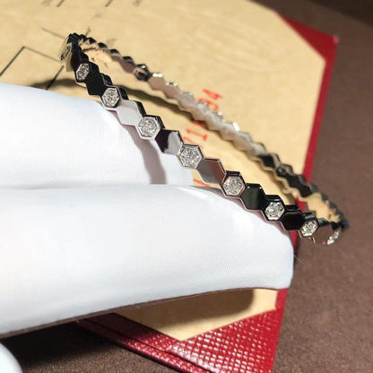 [LUCKY LOVE]BEE LOVE SILVER DIAMOND BRACELET