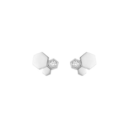 [LUCKY LOVE]BEE LOVE SILVER DIAMOND EARRINGS