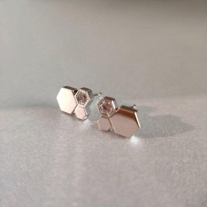 [LUCKY LOVE]BEE LOVE SILVER DIAMOND EARRINGS