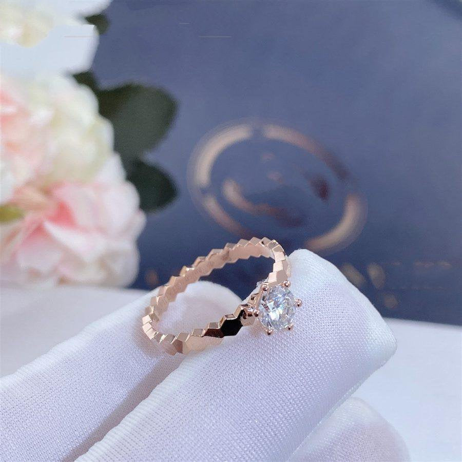 [LUCKY LOVE]BEE LOVE RING PINK GOLD 1 DIAMOND