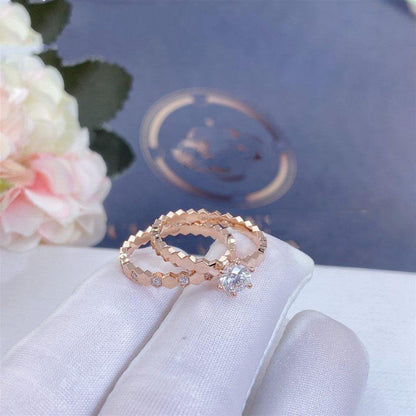 [LUCKY LOVE]BEE LOVE RING PINK GOLD DIAMOND
