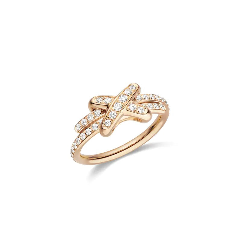 [LUCKY LOVE]JEUX DE RING PINK GOLD DIAMOND