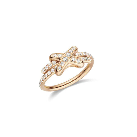 [LUCKY LOVE]JEUX DE RING PINK GOLD DIAMOND